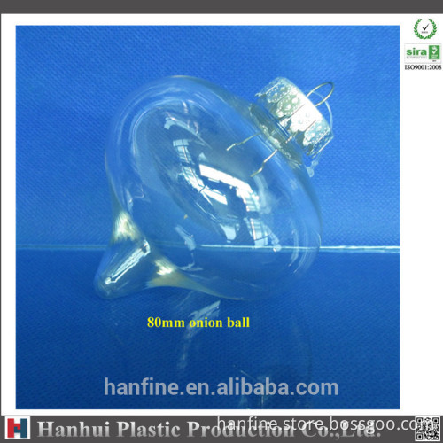 clear christmas ball /PET design/80mm